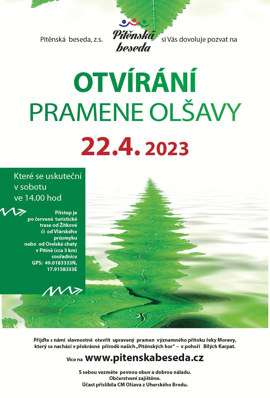 Otvírání pramene Olšavy