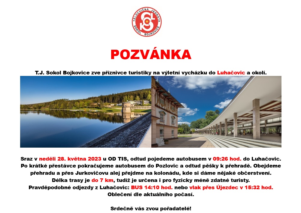 Vycházka do Luhačovic 28.5. 2023