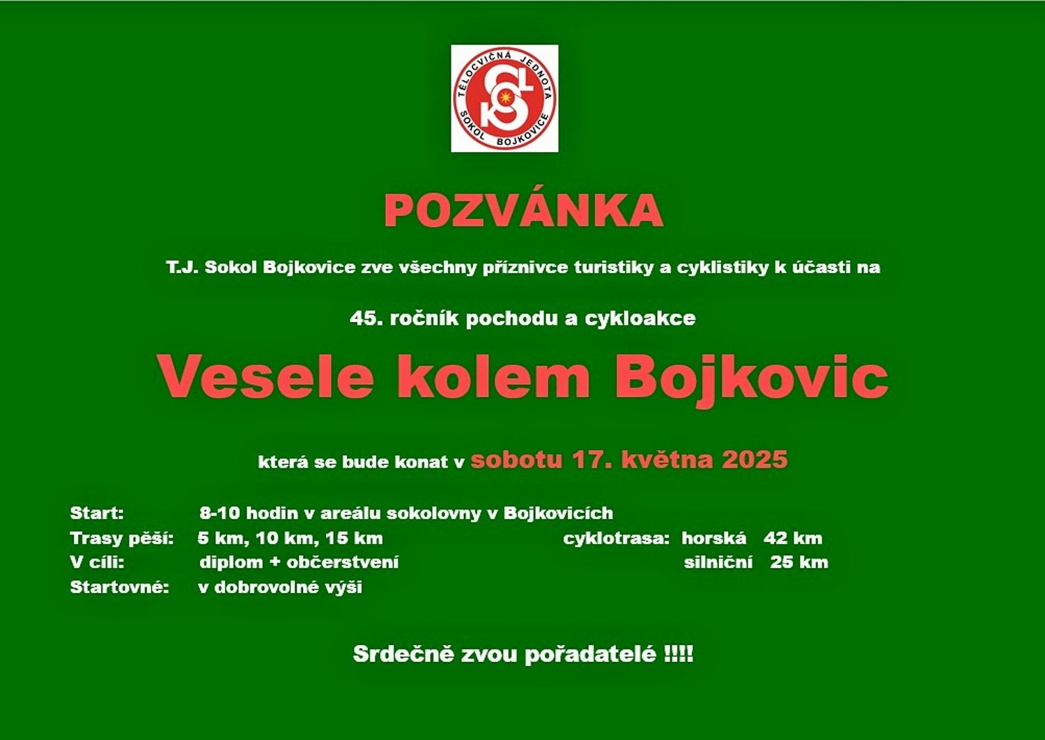 Pozvánka na VKB 17.5. 2025